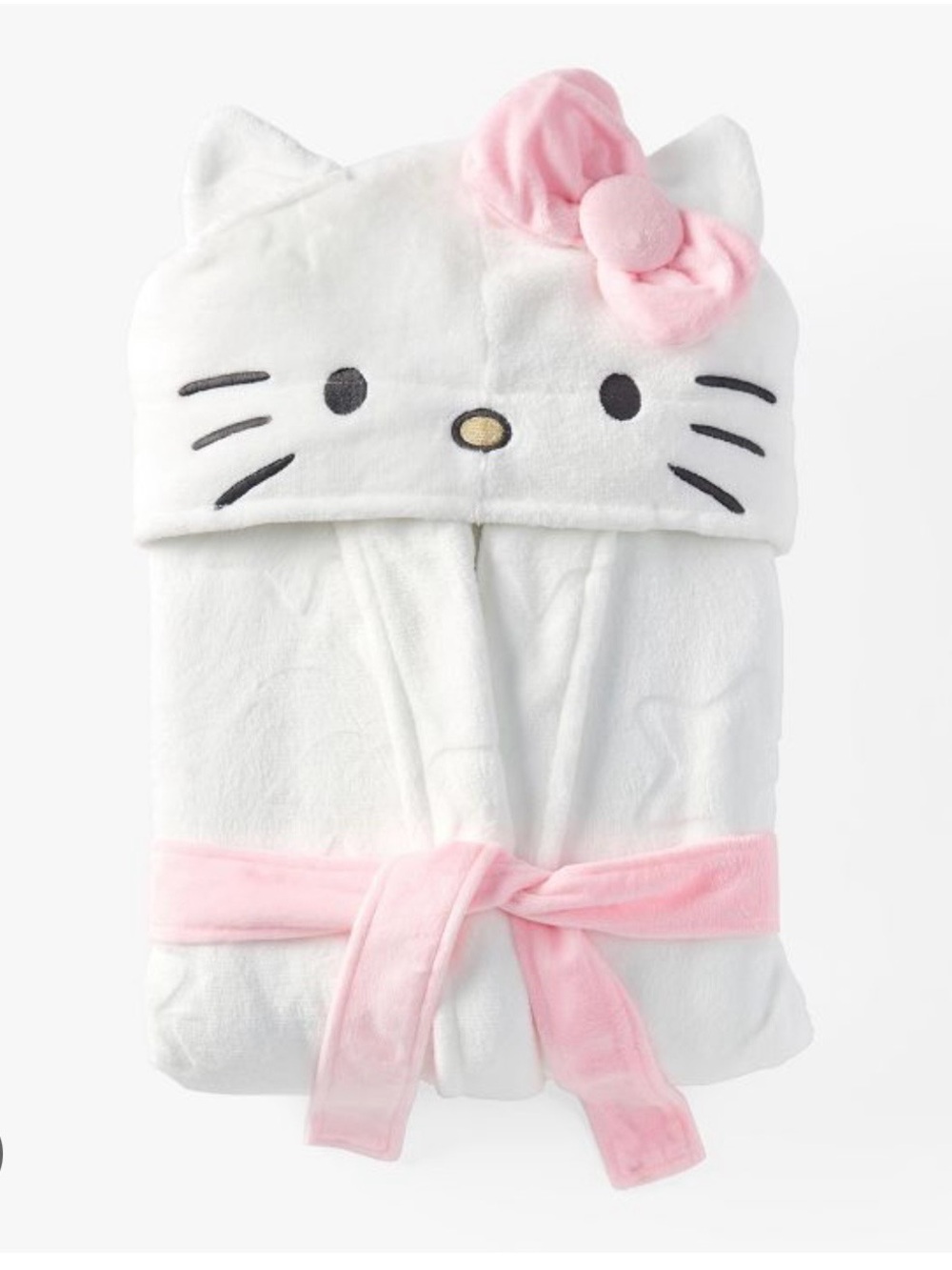 Pottery Barn Teen Hello Kitty Hooded Fleece Robe.